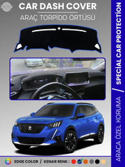 PEUGEOT 2008 (2019-2021) Uyumlu Torpido Örtüsü Araca Özel Ön Göğüs Koruma