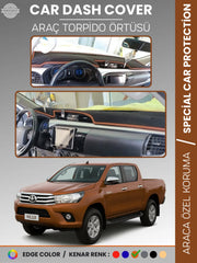 TOYOTA HILUX REVO (2015-2020) Uyumlu Torpido Örtüsü Araca Özel Ön Göğüs Koruma