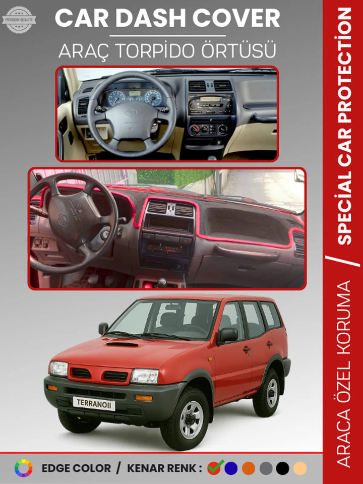 NISSAN TERRANO 2 R20 (1993-2006) Uyumlu Torpido Örtüsü Araca Özel Ön Göğüs Koruma