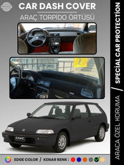 HONDA CIVIC EF (1988-1991) Uyumlu Torpido Örtüsü Araca Özel Ön Göğüs Koruma