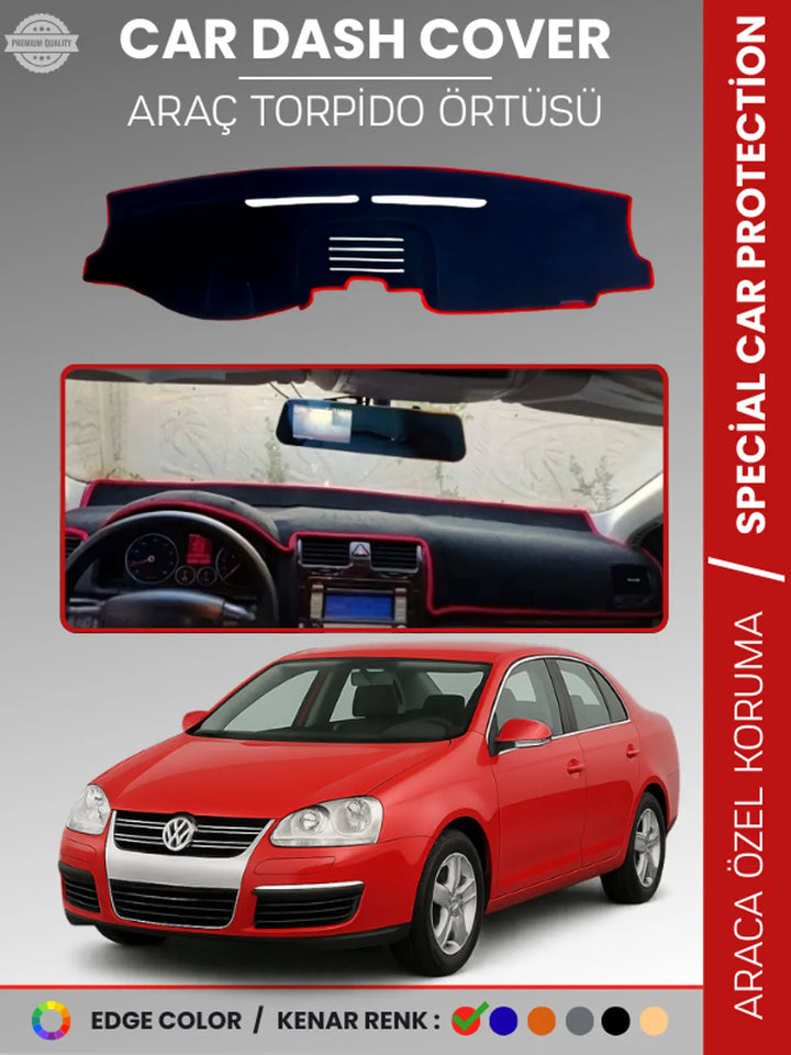 VOLKSWAGEN JETTA (2007-2011) Uyumlu Torpido Örtüsü Araca Özel Ön Göğüs Koruma