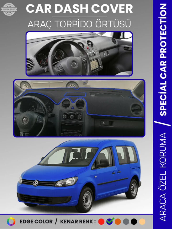 VOLKSWAGEN CADDY (2004-2015) Uyumlu Torpido Örtüsü Araca Özel Ön Göğüs Koruma