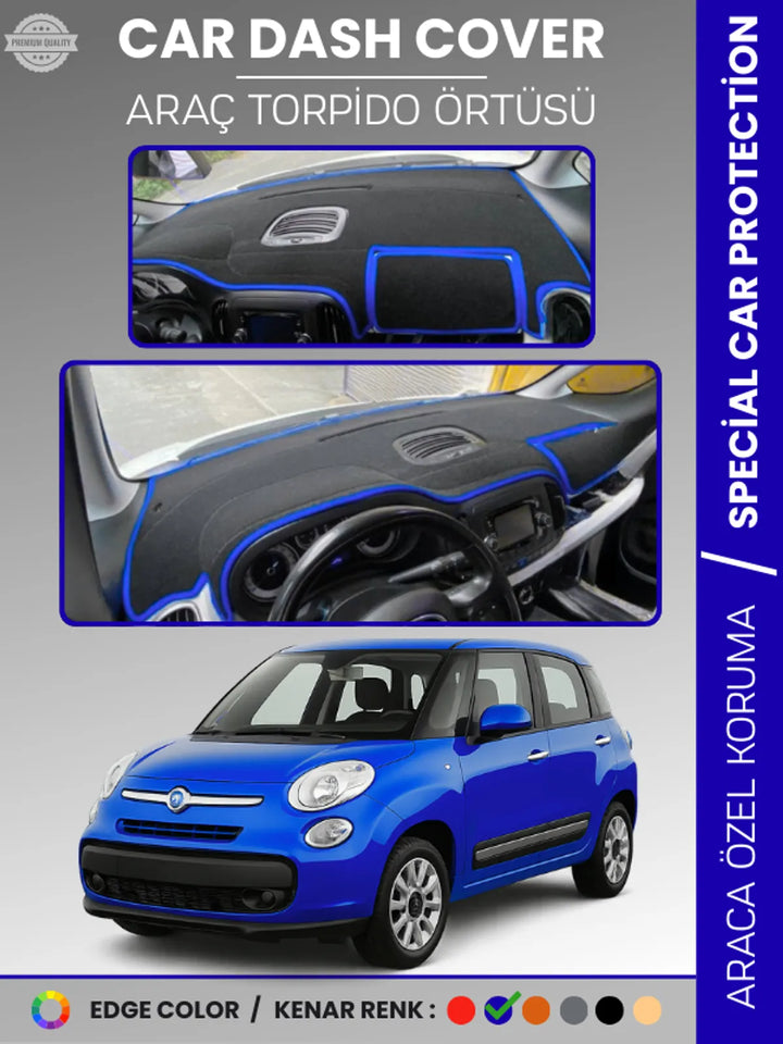 FIAT 500L (2013-2017) Uyumlu Torpido Örtüsü Araca Özel Ön Göğüs Koruma