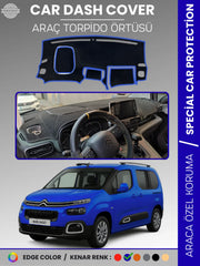 CITROEN BERLİNGO (2018-20025) Uyumlu Torpido Örtüsü Araca Özel Ön Göğüs Koruma