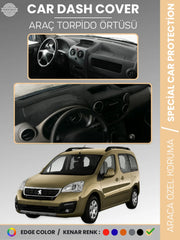 PEUGEOT PARTNER TEPEE (2008-2018) Uyumlu Torpido Örtüsü Araca Özel Ön Göğüs Koruma