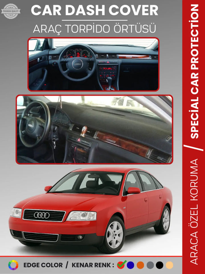 AUDİ A3 (2020+) Uyumlu Torpido Örtüsü Araca Özel Ön Göğüs Koruma