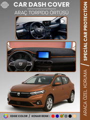 DACIA SANDERO (2021+) Uyumlu Torpido Örtüsü Araca Özel Ön Göğüs Koruma