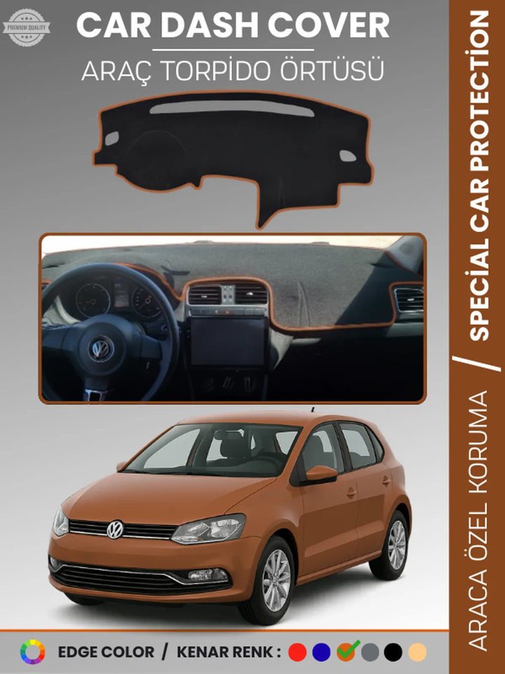VOLKSWAGEN POLO (2009-2019) Uyumlu Torpido Örtüsü Araca Özel Ön Göğüs Koruma