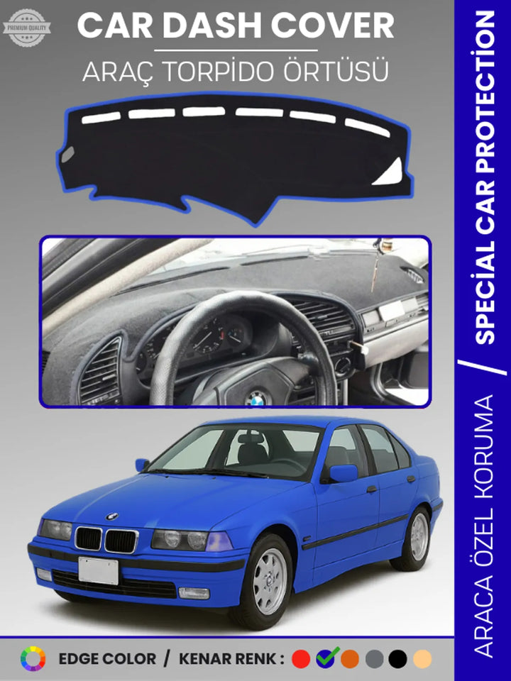 BMW E36 (1990-2000) Uyumlu Torpido Örtüsü Araca Özel Ön Göğüs Koruma