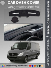 MERCEDES SPRINTER W906 (2006-2018) Uyumlu Torpido Örtüsü Araca Özel Ön Göğüs Koruma