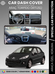 PEUGEOT 207 (2007-2012) Uyumlu Torpido Örtüsü Araca Özel Ön Göğüs Koruma