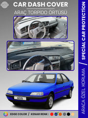 PEUGEOT 405 (1987-1992) Uyumlu Torpido Örtüsü Araca Özel Ön Göğüs Koruma