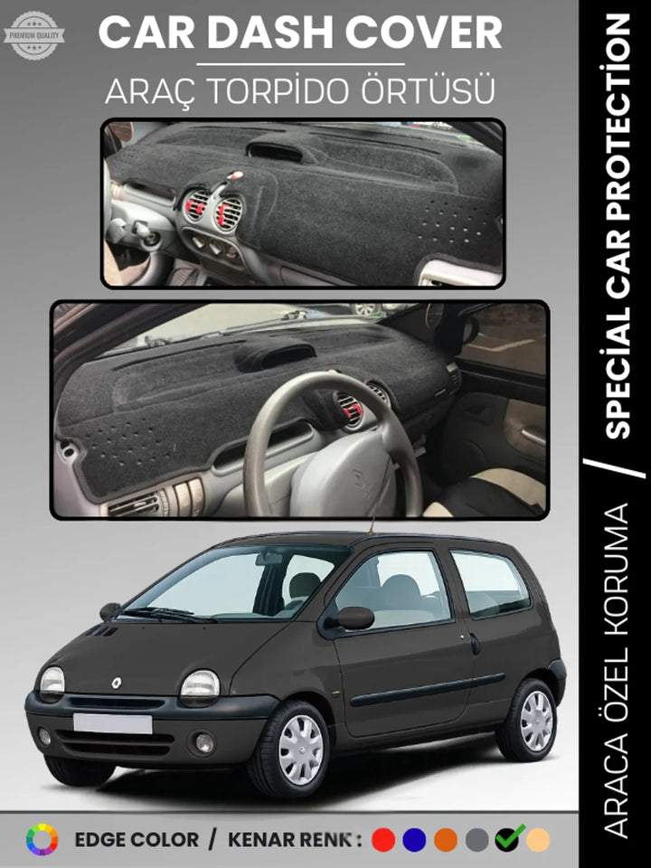 RENAULT TWINGO 1 (1998-2007) Uyumlu Torpido Örtüsü Araca Özel Ön Göğüs Koruma
