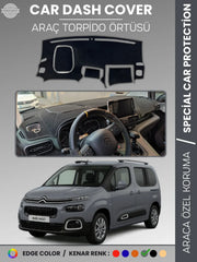 CITROEN BERLİNGO (2018-20025) Uyumlu Torpido Örtüsü Araca Özel Ön Göğüs Koruma