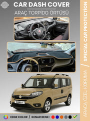 FIAT DOBLO (2015-2020) Uyumlu Torpido Örtüsü Araca Özel Ön Göğüs Koruma