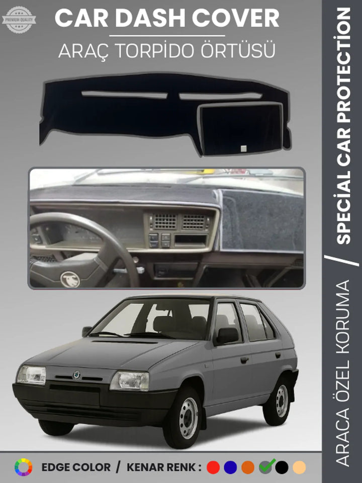 SKODA FAVORİT (1987-1995) Uyumlu Torpido Örtüsü Araca Özel Ön Göğüs Koruma