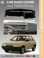 SKODA FAVORİT (1987-1995) Uyumlu Torpido Örtüsü Araca Özel Ön Göğüs Koruma