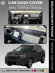 CITROEN C5 AIRCROSS (2018-2025) Uyumlu Torpido Örtüsü Araca Özel Ön Göğüs Koruma
