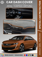 PEUGEOT 508 (2018-2024) Uyumlu Torpido Örtüsü Araca Özel Ön Göğüs Koruma