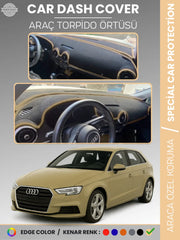AUDİ A3 (2013-2020) Uyumlu Torpido Örtüsü Araca Özel Ön Göğüs Koruma