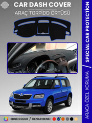 SKODA YETI (2009-2017) Uyumlu Torpido Örtüsü Araca Özel Ön Göğüs Koruma