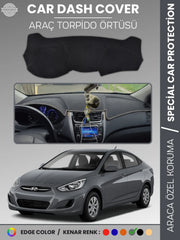 HYUNDAİ ACCENT BLUE (2011-2017) Uyumlu Torpido Örtüsü Araca Özel Ön Göğüs Koruma