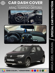 DACIA SANDERO STEPWAY (2015-2021) Uyumlu Torpido Örtüsü Araca Özel Ön Göğüs Koruma