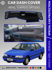 HYUNDAİ EXCEL (1989-1994) Uyumlu Torpido Örtüsü Araca Özel Ön Göğüs Koruma
