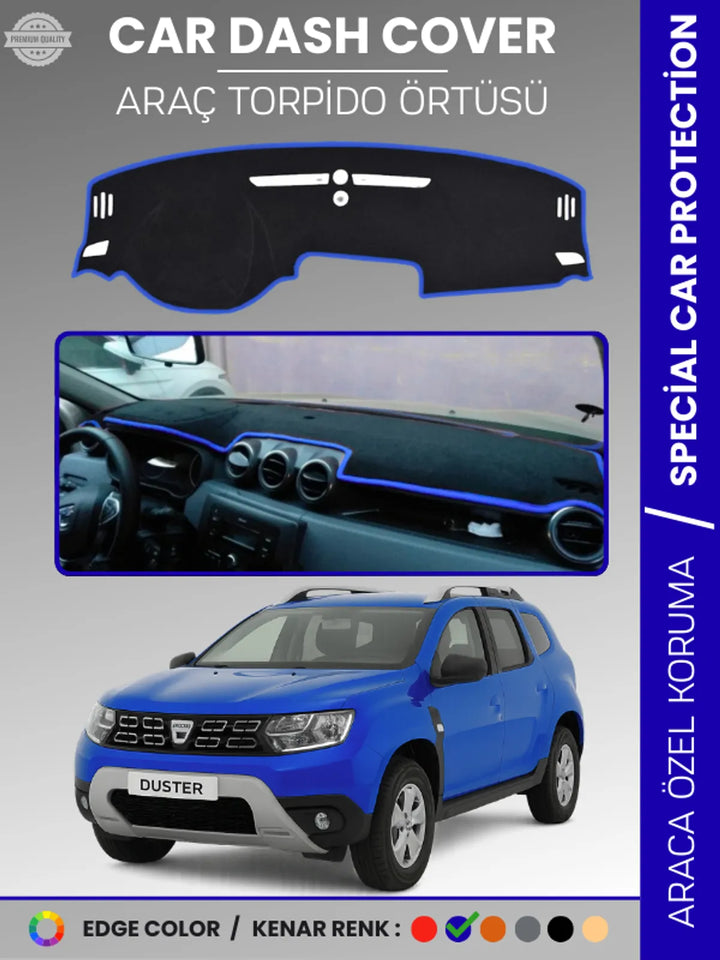 DACIA DUSTER (2018-2020) Uyumlu Torpido Örtüsü Araca Özel Ön Göğüs Koruma