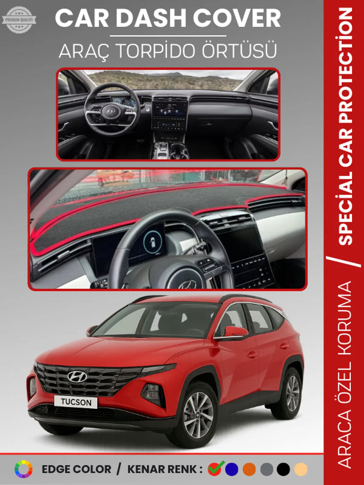 HYUNDAI TUCSON NX4 (2021-2024) Uyumlu Torpido Örtüsü Araca Özel Ön Göğüs Koruma