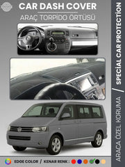 VOLKSWAGEN TRANSPORTER T5 (2003-2016) Uyumlu Torpido Örtüsü Araca Özel Ön Göğüs Koruma
