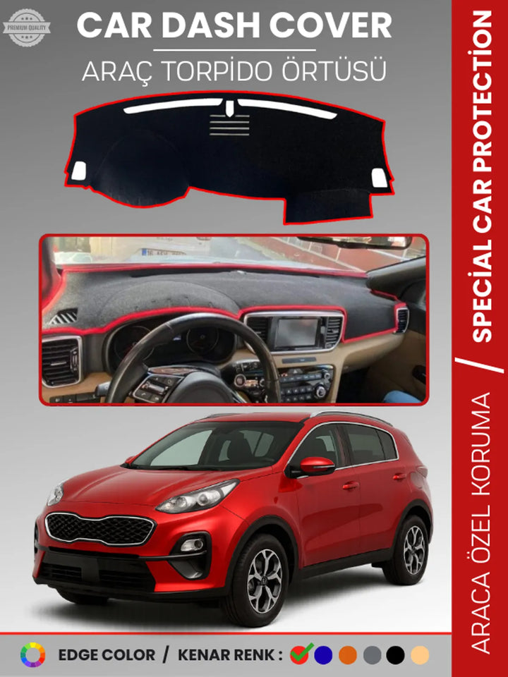 KİA SPORTAGE (2017-2020) Uyumlu Torpido Örtüsü Araca Özel Ön Göğüs Koruma