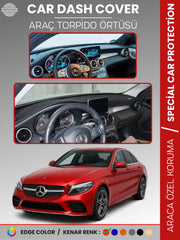 MERCEDES C-CLASS W205 (2014-2020) Uyumlu Torpido Örtüsü Araca Özel Ön Göğüs Koruma