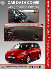 PEUGEOT 5008 (2011-2014) Uyumlu Torpido Örtüsü Araca Özel Ön Göğüs Koruma