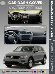 VOLKSWAGEN TIGUAN (2016-2023) Uyumlu Torpido Örtüsü Araca Özel Ön Göğüs Koruma