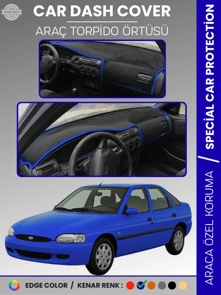 FORD ESCORT (1995-2000) Uyumlu Torpido Örtüsü Araca Özel Ön Göğüs Koruma