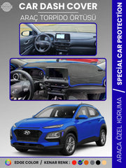 HYUNDAİ KONA (2020-2022) Uyumlu Torpido Örtüsü Araca Özel Ön Göğüs Koruma