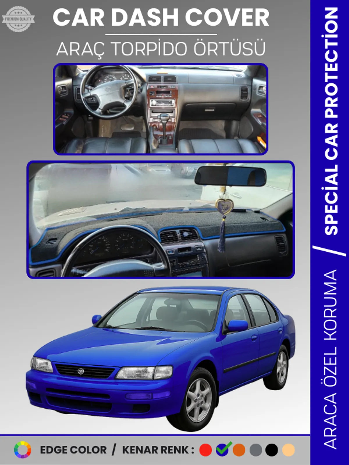 NISSAN MAXIMA A32 (1995-2000) Uyumlu Torpido Örtüsü Araca Özel Ön Göğüs Koruma
