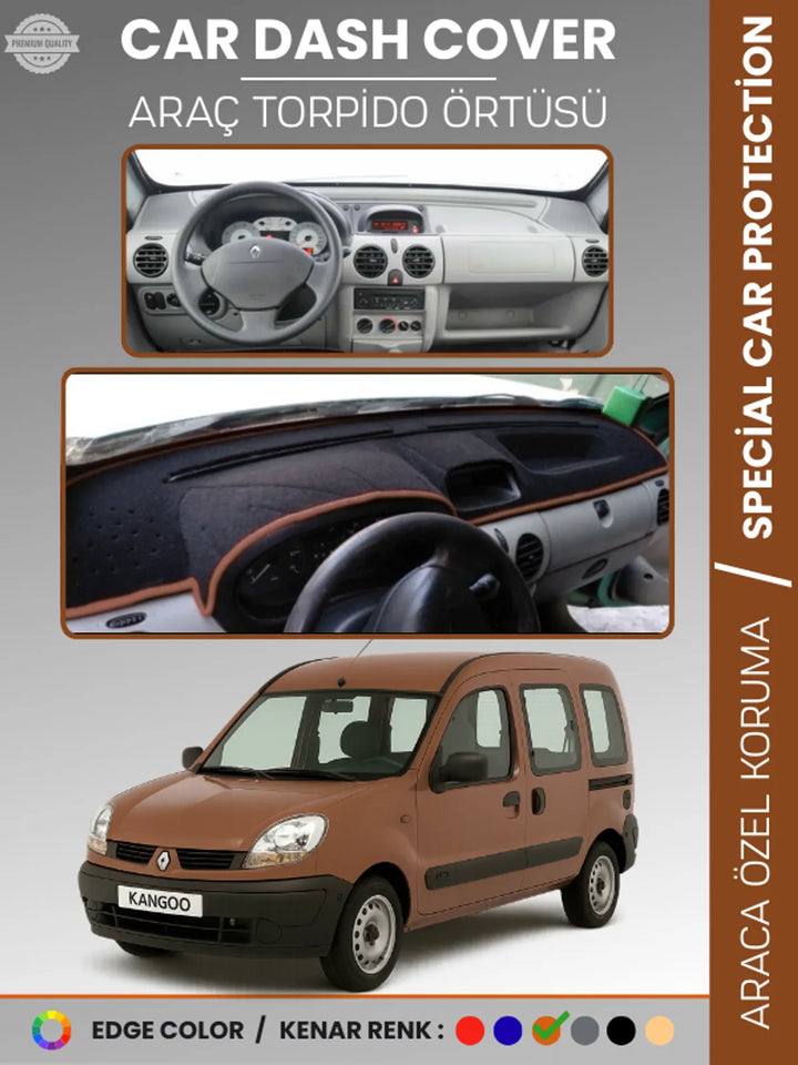 RENAULT KANGOO (1997-2008) Uyumlu Torpido Örtüsü Araca Özel Ön Göğüs Koruma