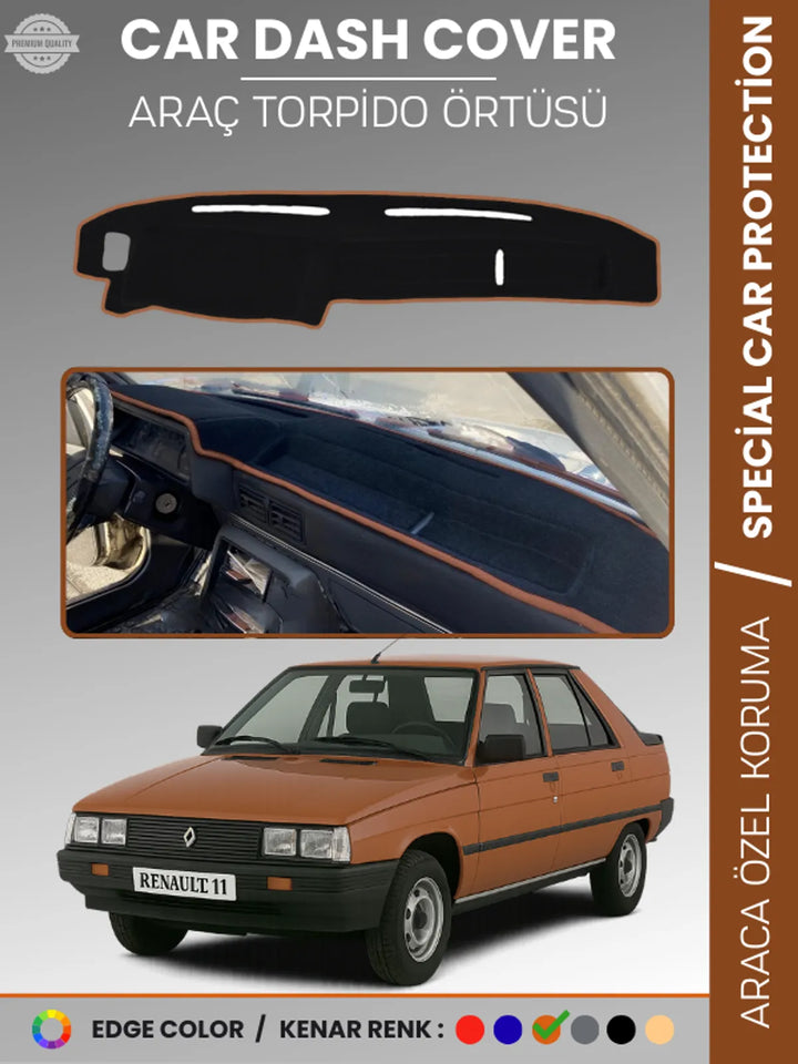 RENAULT 11 Uyumlu Torpido Örtüsü Araca Özel Ön Göğüs Koruma