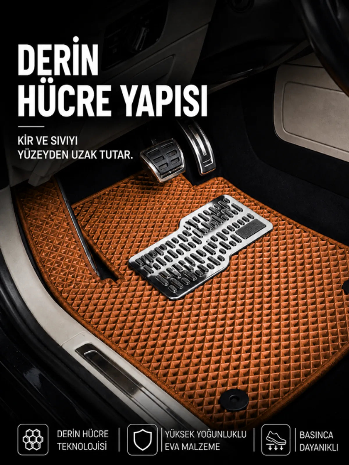 Renault Megane 2-Hatchback (2002-2008) Araca Özel EVA Oto Paspas Seti Topukluk Dahil Tam Set