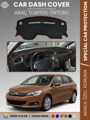 CITROEN C4 (2005-2020) Uyumlu Torpido Örtüsü Araca Özel Ön Göğüs Koruma