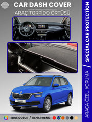 SKODA KAMIQ (2019-2024) Uyumlu Torpido Örtüsü Araca Özel Ön Göğüs Koruma