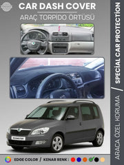 SKODA ROOMSTAR (2007-2014) Uyumlu Torpido Örtüsü Araca Özel Ön Göğüs Koruma