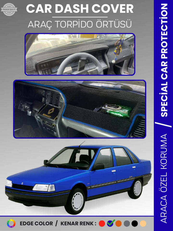 RENAULT 21 CONCORDE Uyumlu Torpido Örtüsü Araca Özel Ön Göğüs Koruma