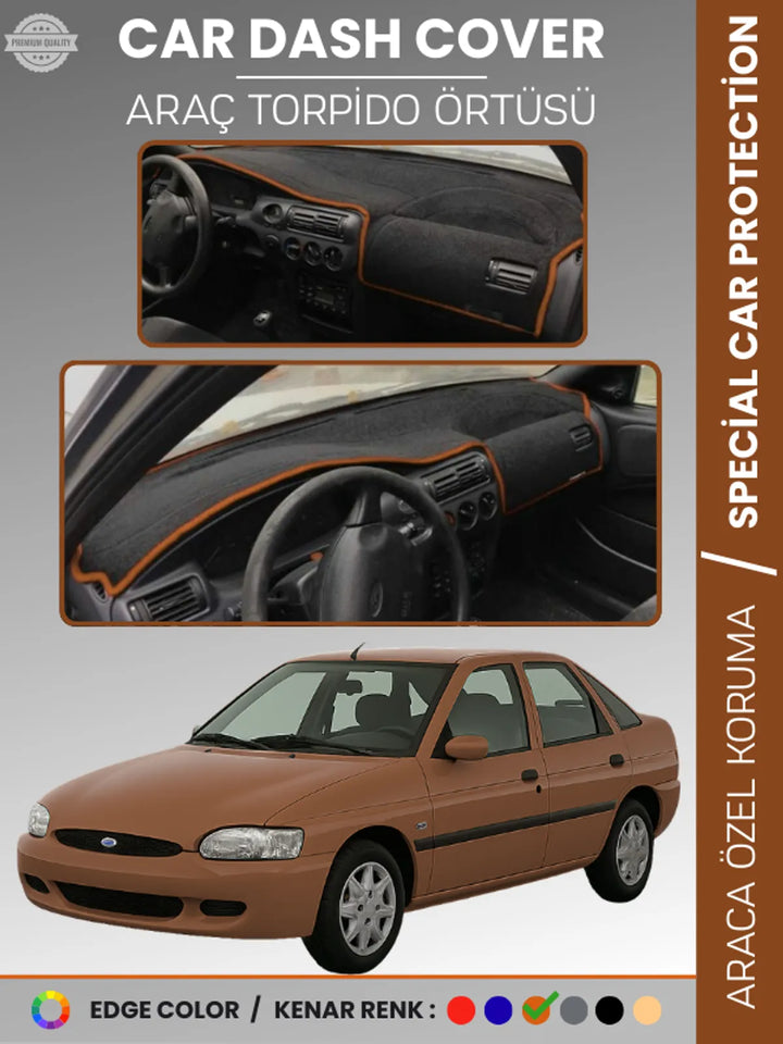 FORD ESCORT (1995-2000) Uyumlu Torpido Örtüsü Araca Özel Ön Göğüs Koruma