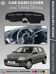 RENAULT CLIO 2 AIRBAGLI (2001-2012) Uyumlu Torpido Örtüsü Araca Özel Ön Göğüs Koruma
