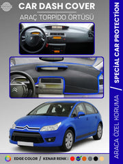 CITROEN C4 (2004-2009) Uyumlu Torpido Örtüsü Araca Özel Ön Göğüs Koruma