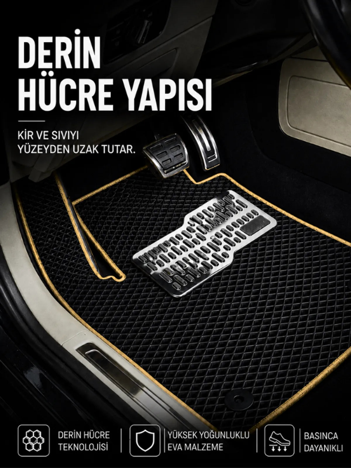 Honda City (2019-2025) Araca Özel EVA Oto Paspas Seti Topukluk Dahil Tam Set