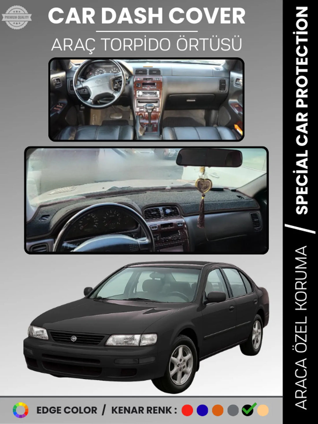 NISSAN MAXIMA A32 (1995-2000) Uyumlu Torpido Örtüsü Araca Özel Ön Göğüs Koruma